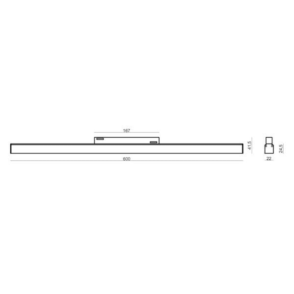 Oprawa pasek LED 60cm MultiLINE STRIPE M 24W 4000K 120st | biały | ox893388
