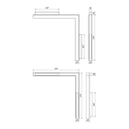 Oprawa pasek LED kąt ostry MultiLINE STRIPE C 24W 4000K 120st | czarny | ox893470