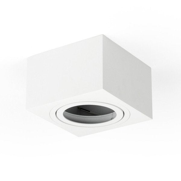 Oprawa sufitowa spot kostka natynkowa CROSTI SASARI SQ 95 L biały szer. 16cm | oxyled-AR141495S