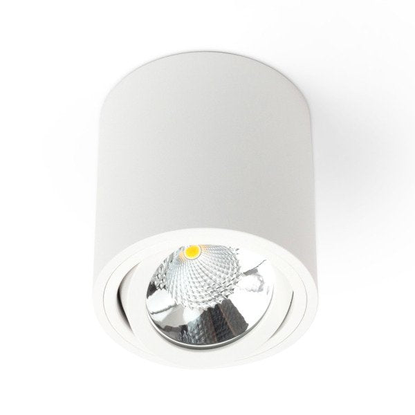 Oprawa sufitowa spot tuba SASARI RO 15W ciepła 3000K biały śr. 16cm | oxyled-OXY DLN15 36 3K R