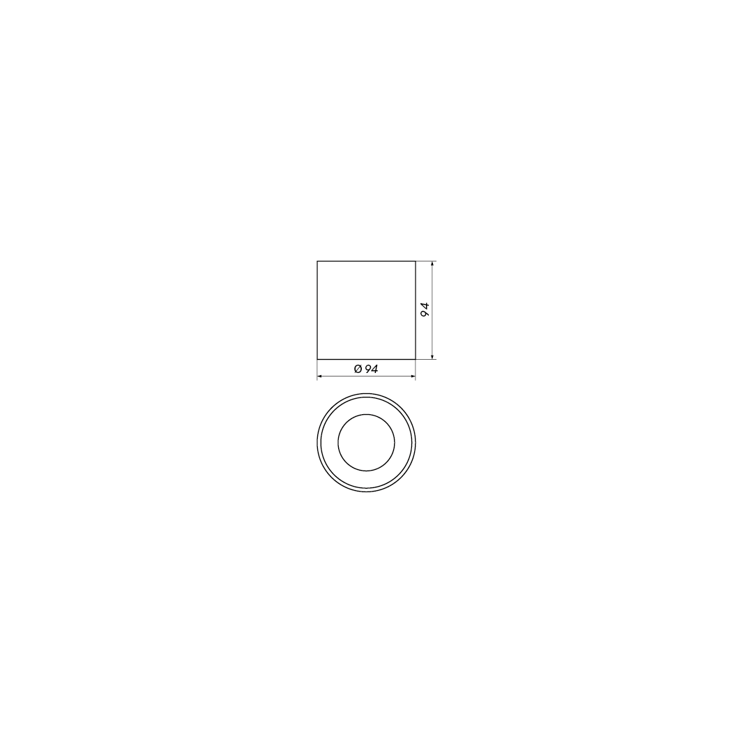 Oprawa sufitowa spot tuba SENISE RO 11,4W ciepła 3000K biały śr. 9,6cm | oxyled-456672