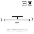 Oprawa szynoprzewodu SHIFT BEAM 40cm 12W biała ciepła | czarny
