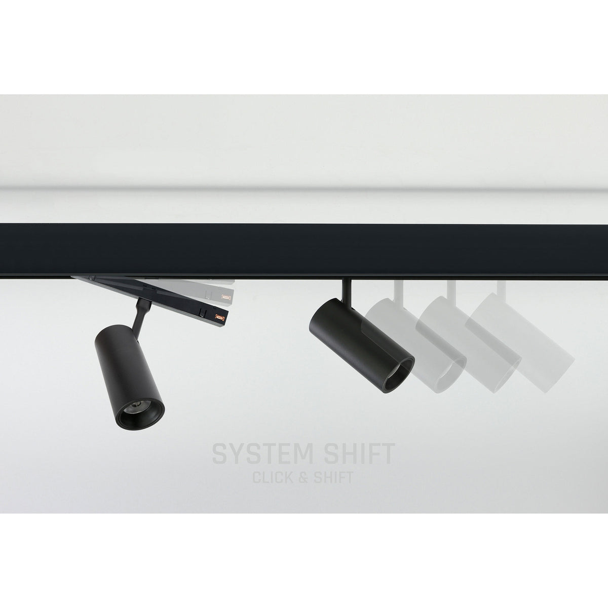 Oprawa szynoprzewodu SHIFT SPOT S 14cm 6W biała ciepła | czarny