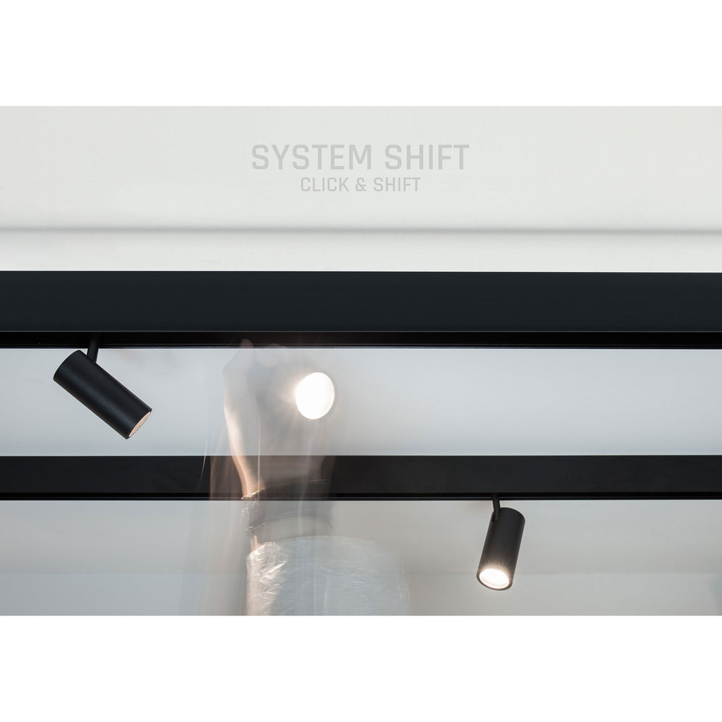 Oprawa szynoprzewodu SHIFT SPOT S 14cm 6W biała ciepła | czarny