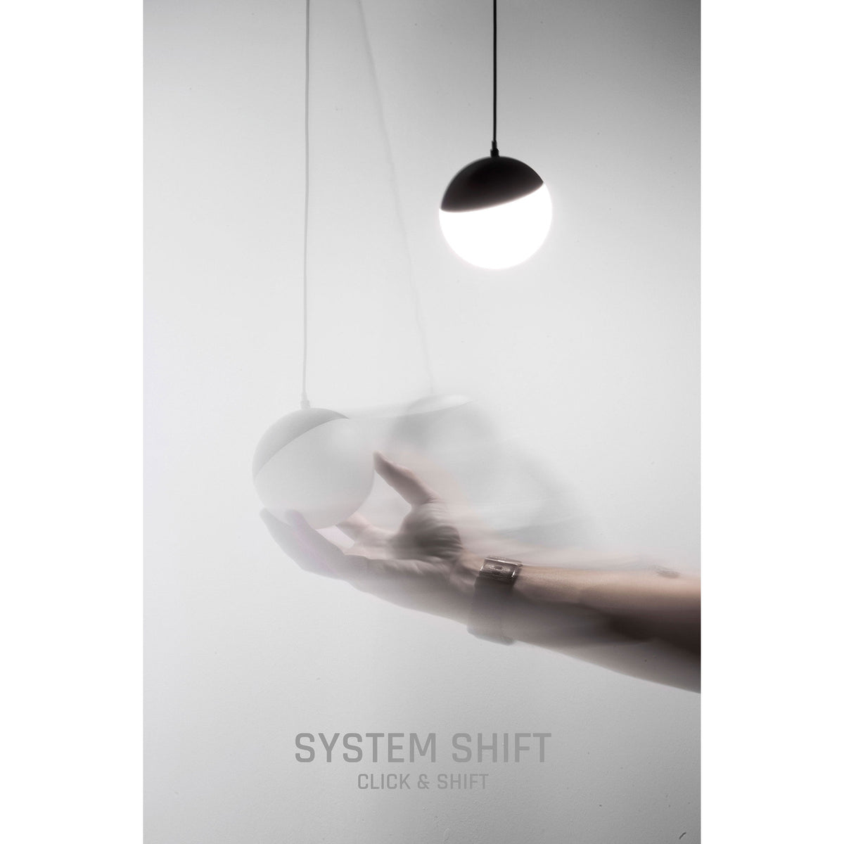 Oprawa szynoprzewodu kula SHIFT GLOBE P 10cm 5W biała ciepła | czarny