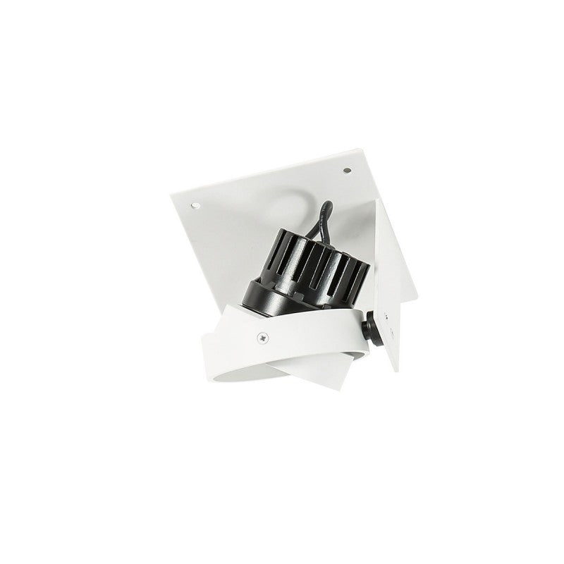 Oprawa wpuszczana Patrizio Single śr. 8,5cm 12W LED neutralna biel 4000K | biały/czarny