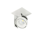 Oprawa wpuszczana Patrizio Single śr. 8,5cm 12W LED neutralna biel 4000K | biały/czarny