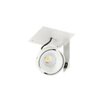 Oprawa wpuszczana Patrizio Single śr. 8,5cm 12W LED neutralna biel 4000K | biały/czarny