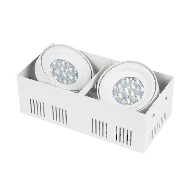 Oprawa wpuszczana downlight CROSTI TIENA DUE biały szer. 29,5x14,5cm | oxyled-OXY-AR155310