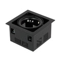 Oprawa wpuszczana downlight CROSTI TRAVO czarny szer. 17cm | oxyled-OXY-AR210145 BL