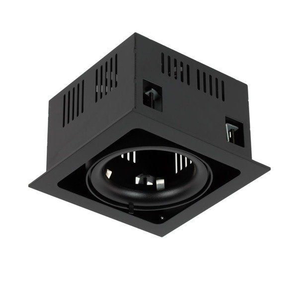 Oprawa wpuszczana downlight CROSTI TRAVO czarny szer. 17cm | oxyled-OXY-AR210145 BL