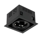 Oprawa wpuszczana downlight CROSTI TRAVO czarny szer. 17cm | oxyled-OXY-AR210145 BL