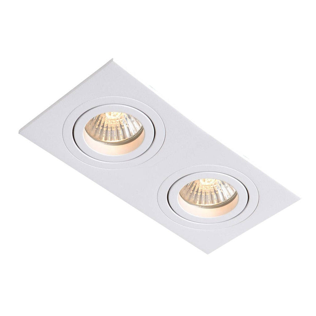 Oprawa wpuszczana podwójna METIS, biała, 2x50W GU10