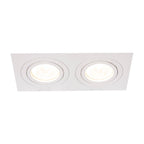 Oprawa wpuszczana podwójna METIS, biała, 2x50W GU10