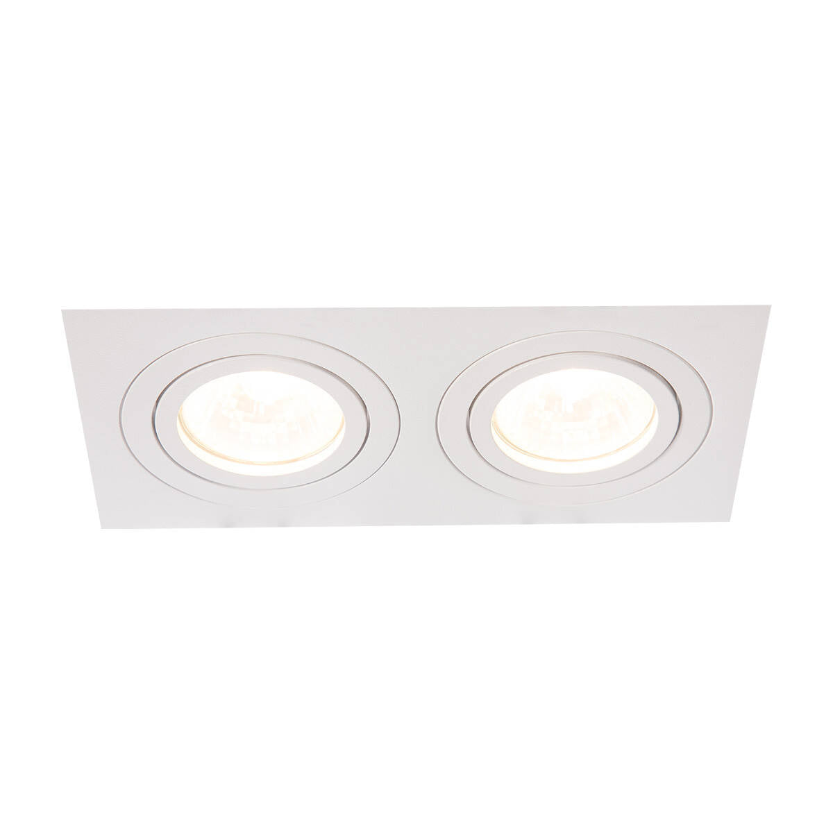 Oprawa wpuszczana podwójna METIS, biała, 2x50W GU10