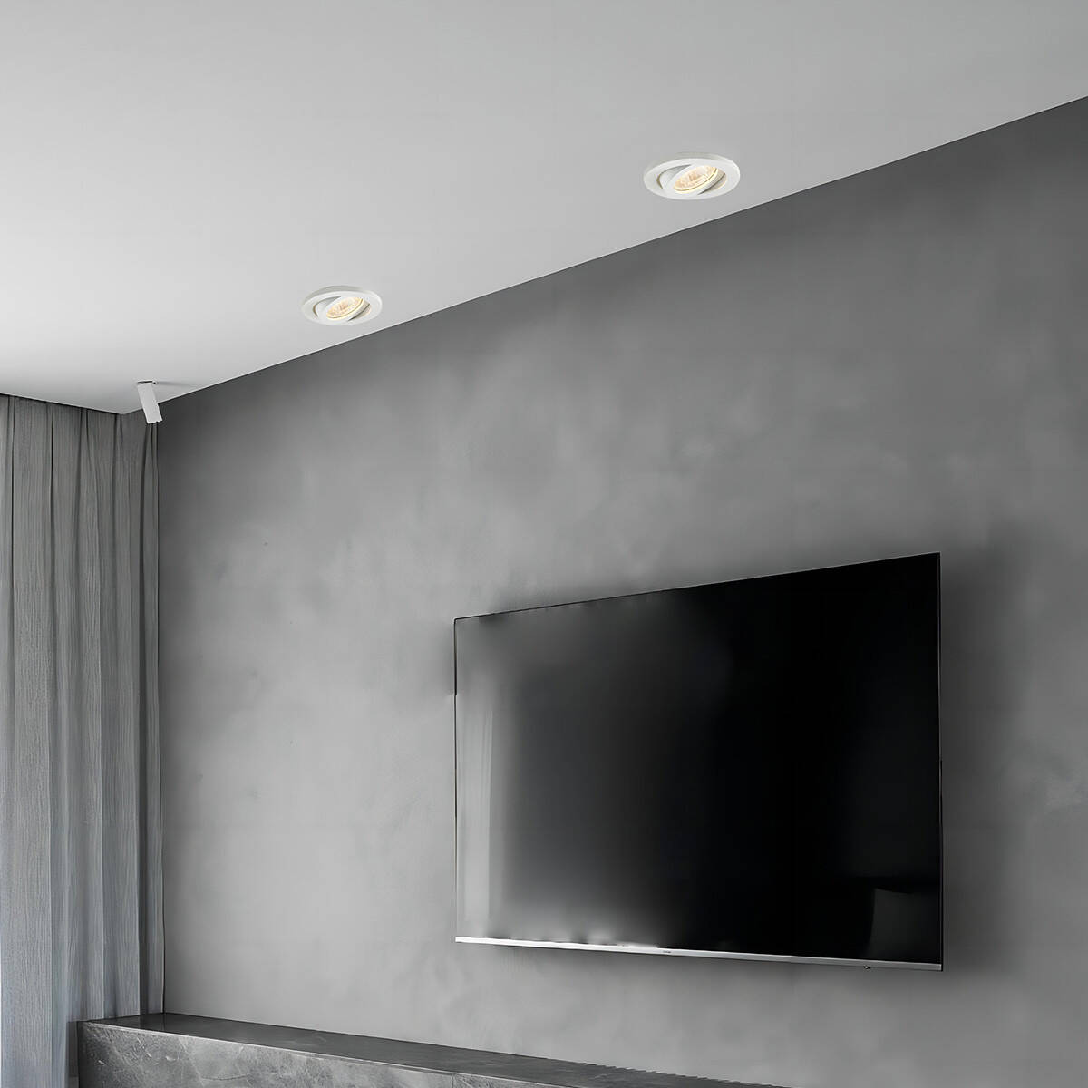 Oprawa wpuszczana ruchoma LAGOS, biała, 1x50W GU10
