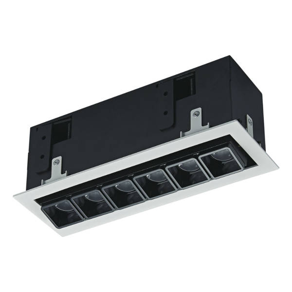 Oprawa wpuszczana sufitowa HARPER 21,8cm 12W LED ciepła biel 3000K | czarny/biały
