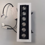 Oprawa wpuszczana sufitowa HARPER 21,8cm 12W LED ciepła biel 3000K | czarny/biały