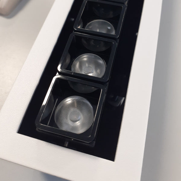 Oprawa wpuszczana sufitowa HARPER 21,8cm 12W LED ciepła biel 3000K | czarny/biały