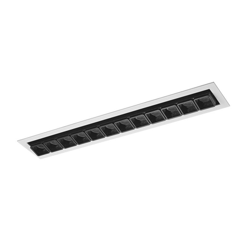 Oprawa wpuszczana sufitowa HARPER 40,4cm 24W LED ciepła biel 3000K | czarny/biały