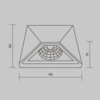 Oświetlenie architektoniczne Outdoor Beekman IP54 x O577WL-L5B | Czarny
