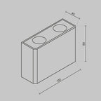 Oświetlenie architektoniczne Outdoor Show IP54 x O433WL-L4W3K | Biały