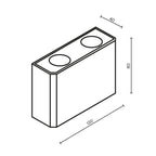Oświetlenie architektoniczne Outdoor Show IP54 x O433WL-L4W3K | Biały