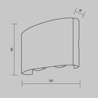 Oświetlenie architektoniczne Outdoor Strato IP54 x O417WL-L4W3K | Biały