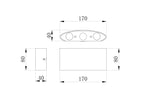 Oświetlenie architektoniczne Outdoor Strato IP54 x O417WL-L6W3K | Biały