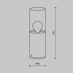 Oświetlenie krajobrazu Outdoor Amas IP54 1xE27 O432FL-01GF | Grafit