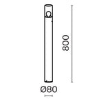 Oświetlenie krajobrazu Outdoor Amas IP54 1xE27 O432FL-01GF1 | Grafit