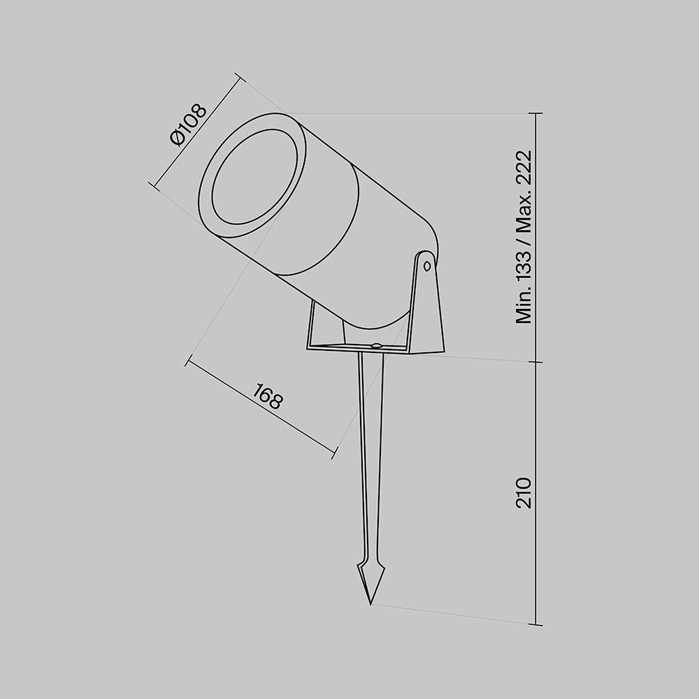Oświetlenie krajobrazu Outdoor Bern IP65 x O050FL-L15GF3K | Grafit
