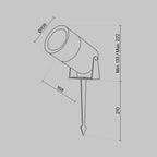 Oświetlenie krajobrazu Outdoor Bern IP65 x O050FL-L15GF3K | Grafit