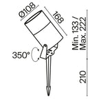 Oświetlenie krajobrazu Outdoor Bern IP65 x O050FL-L15GF3K | Grafit