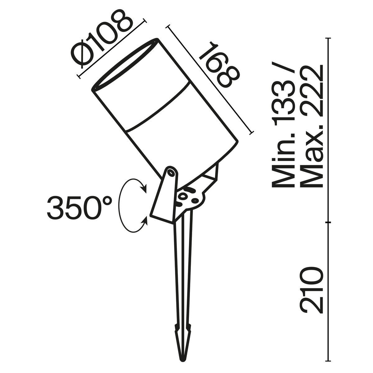 Oświetlenie krajobrazu Outdoor Bern IP65 x O050FL-L15GF3K | Grafit