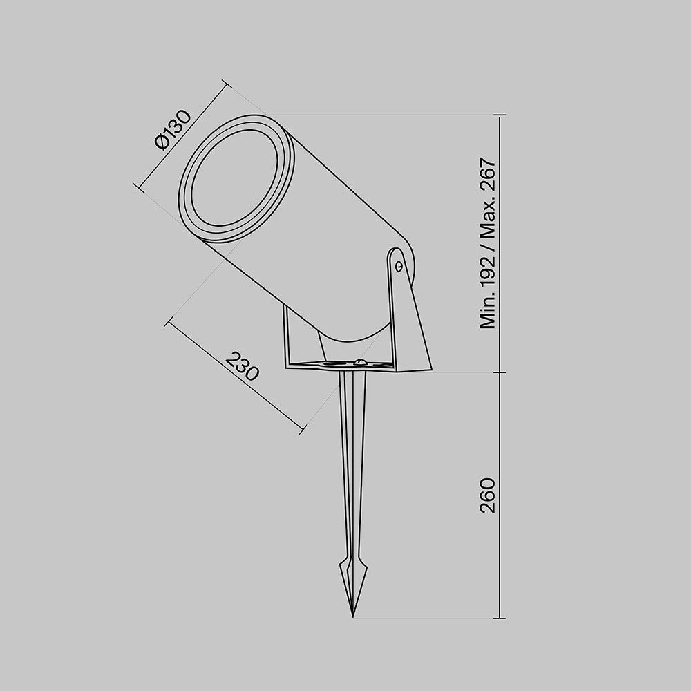 Oświetlenie krajobrazu Outdoor Bern IP65 x O050FL-L30GF3K | Grafit