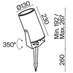 Oświetlenie krajobrazu Outdoor Bern IP65 x O050FL-L30W3K | Biały