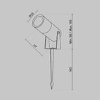 Oświetlenie krajobrazu Outdoor Bern IP65 x O050FL-L5GF3K | Grafit