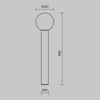 Oświetlenie krajobrazu Outdoor Bold IP54 1xE27 O598FL-01B | Czarny