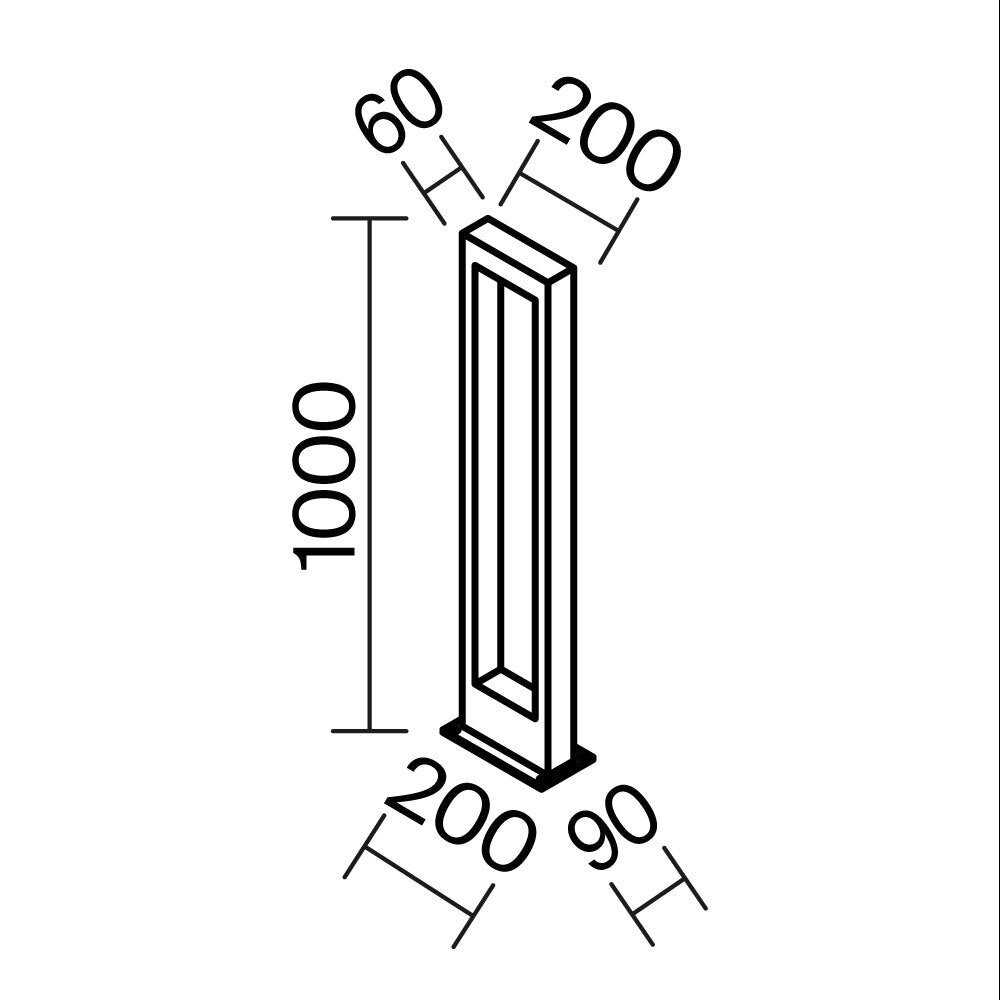 Oświetlenie krajobrazu Outdoor Bonn IP65 x O425FL-L10GF | Grafit