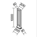 Oświetlenie krajobrazu Outdoor Bonn IP65 x O425FL-L10GF | Grafit