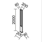 Oświetlenie krajobrazu Outdoor Bonn IP65 x O425FL-L25GF | Grafit
