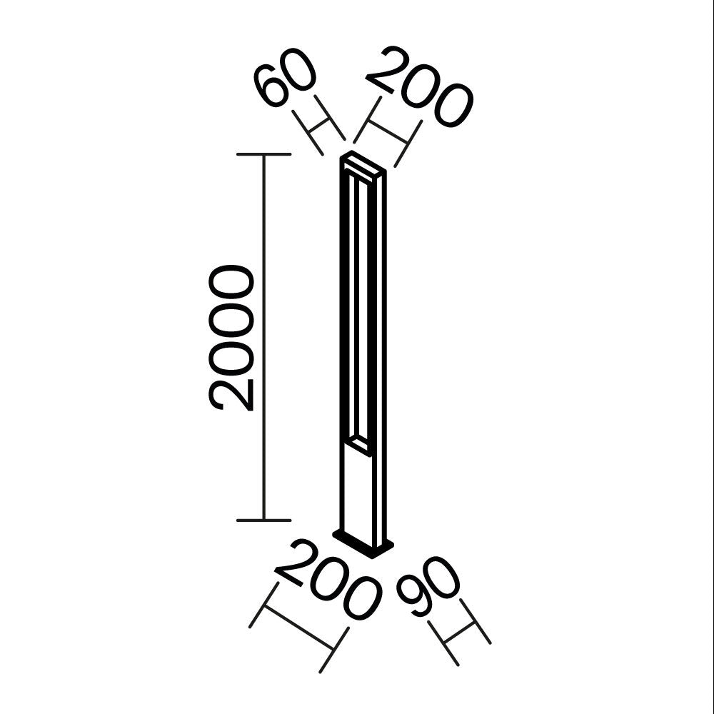 Oświetlenie krajobrazu Outdoor Bonn IP65 x O425FL-L25GF | Grafit