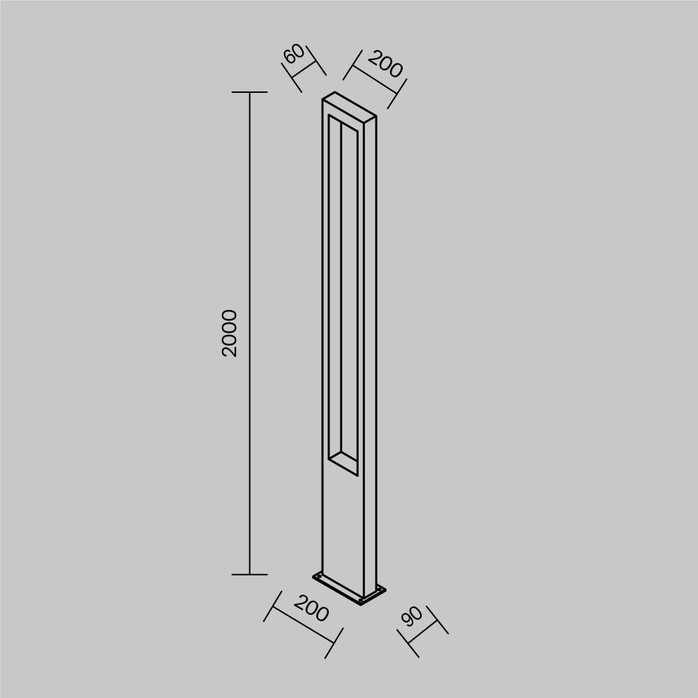 Oświetlenie krajobrazu Outdoor Bonn IP65 x O425FL-L25GF | Grafit