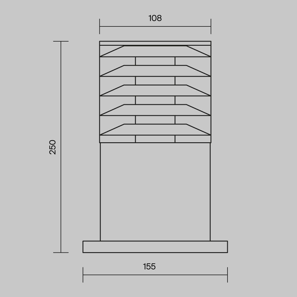 Oświetlenie krajobrazu Outdoor Bronx IP54 1xE27 O576FL-01B1 | Czarny