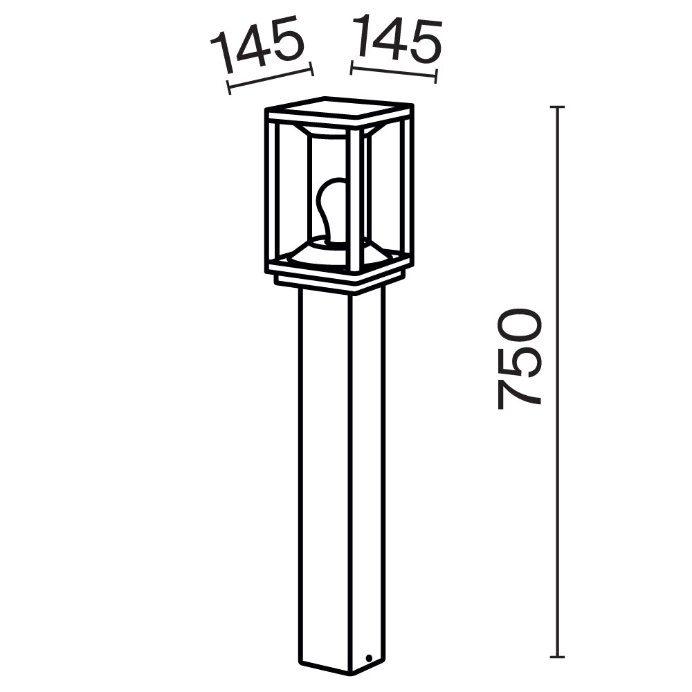 Oświetlenie krajobrazu Outdoor Cell IP54 1xE27 O452FL-01GF2 | Grafit