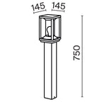 Oświetlenie krajobrazu Outdoor Cell IP54 1xE27 O452FL-01GF2 | Grafit