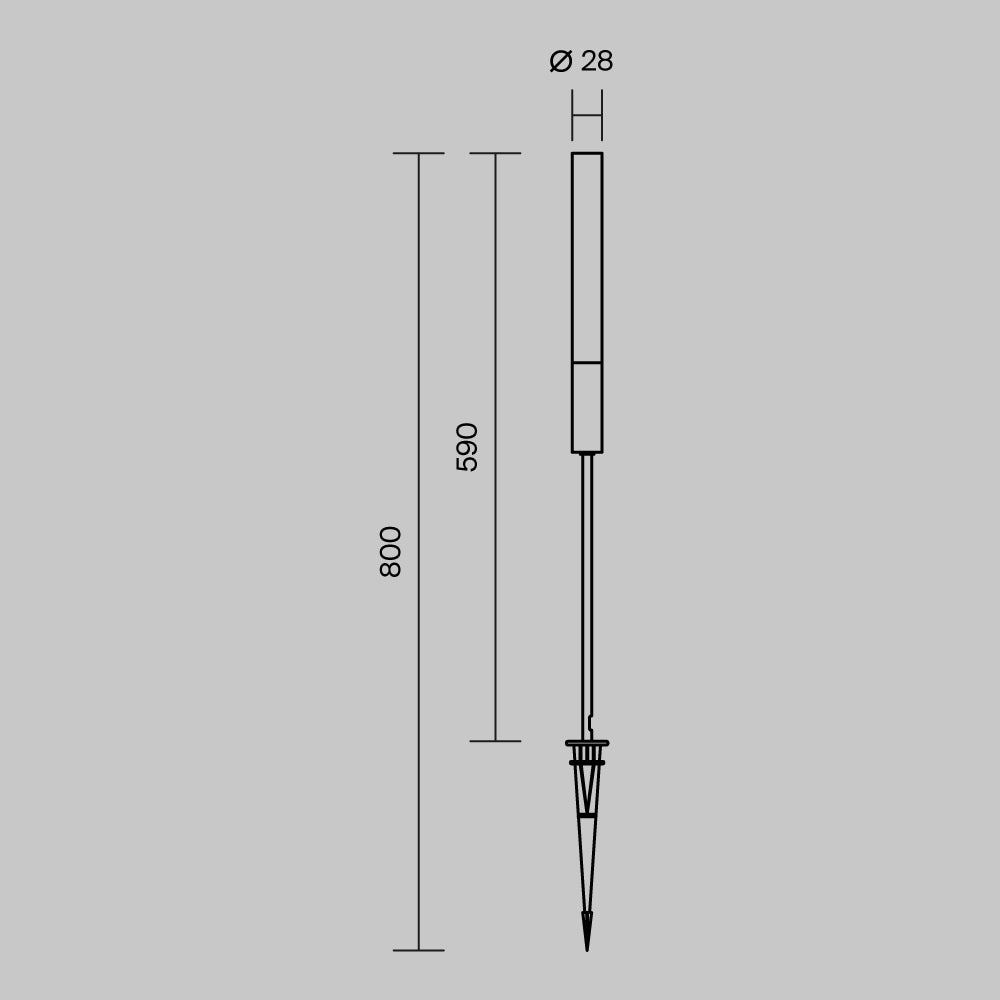Oświetlenie krajobrazu Outdoor Flare IP65 x O487FL-L3GF3K | Grafit
