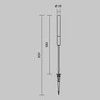 Oświetlenie krajobrazu Outdoor Flare IP65 x O487FL-L3GF3K | Grafit