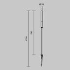 Oświetlenie krajobrazu Outdoor Flare IP65 x O487FL-L3GF3K1 | Grafit